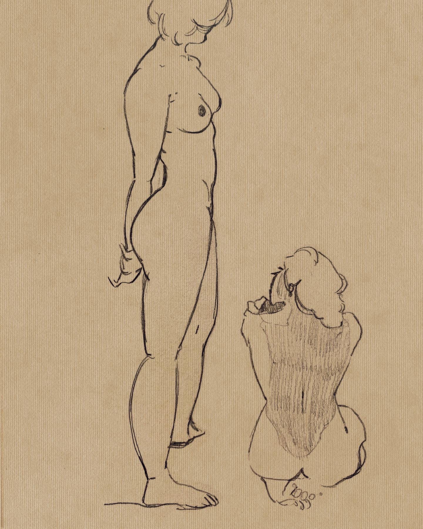 Étude de deux poses